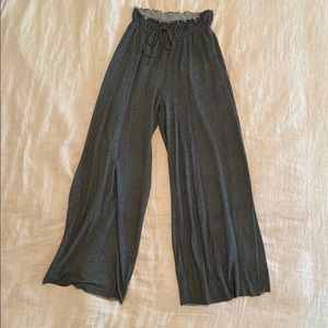 Lazy Sundays Wide Leg Elastic Lounge Pants